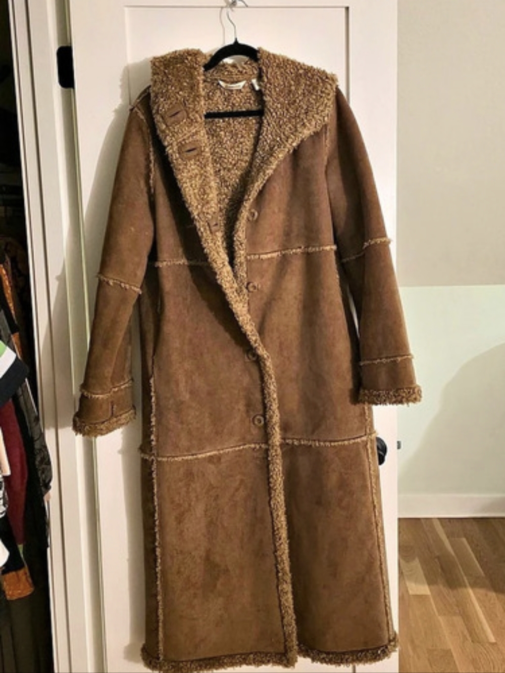 St. John's Bay Sherpa Shearling Brown Teddy Coat